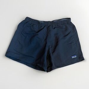 Patagonia Womens Small Black Baggies Nylon Athletic Activewear Shorts EUC